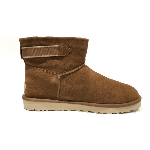 UGG Classic Mini Strap Men’s Boots -Chestnut Suede -Men’s US 10 -NEW - Picture 4 of 9